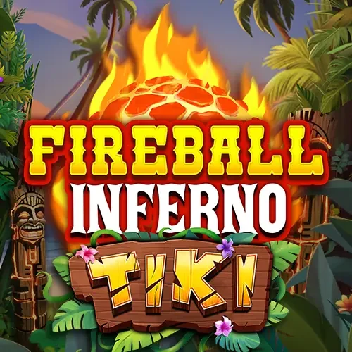 Fireball Inferno Tiki logo – Slots by NetEnt at Leon Casino