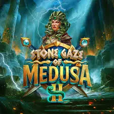 Stone Gaze of Medusa 2 online game logo by Stakelogic on leoncasinogreece.gr
